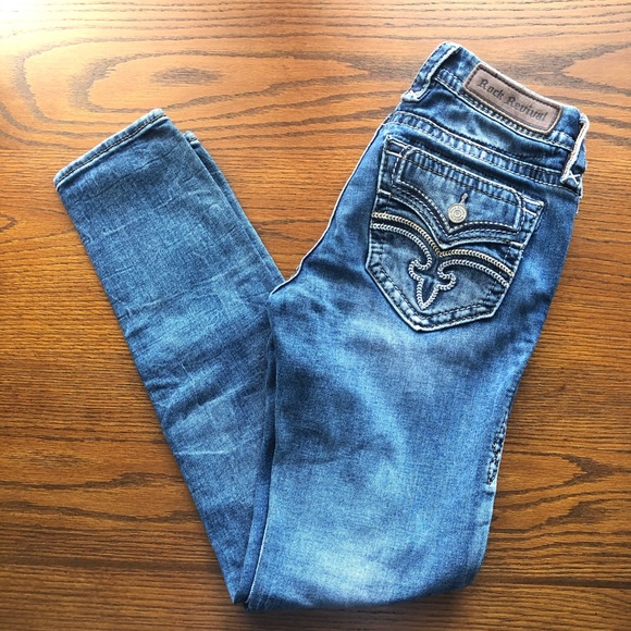 COPY - Rock Revival Raven Skinny Jeans Size 26 - Picture 2 of 8